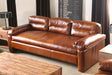 SF167 Silverado Sofa in Caramel Leather 
