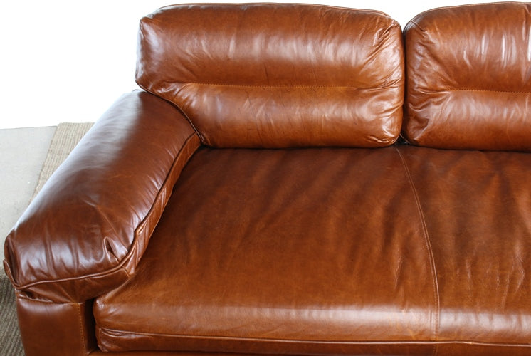 SF167 Silverado Sofa in Caramel Leather 