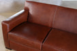 SF174 Tight Back Jean Michel Frank Style Sofa in Leather 