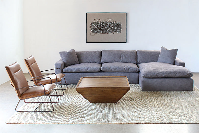 SF180 Kensington Two-Piece Sectional in Harbor Gray