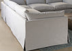 SF185 Beige Slipcover 3 Piece Sectional