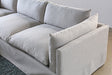 SF185 Beige Slipcover 3 Piece Sectional