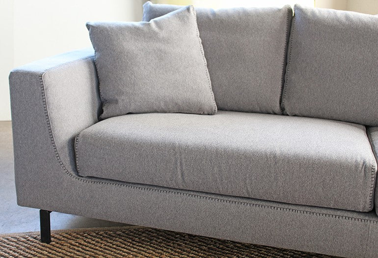 Hunter Sectional in Gray Flannel