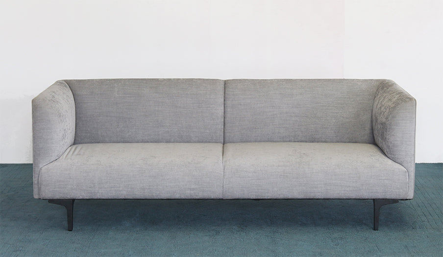 SF194 - Rockford Sofa in Gray with Powder Black Legs