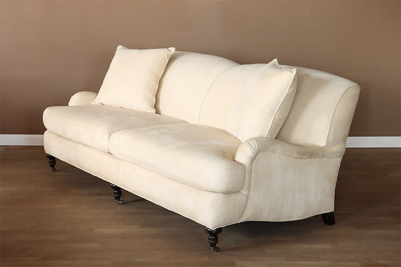 George Smith Style Tightback Sofa in Linato Cream