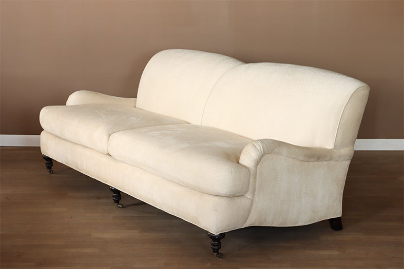 George Smith Style Tightback Sofa in Linato Cream