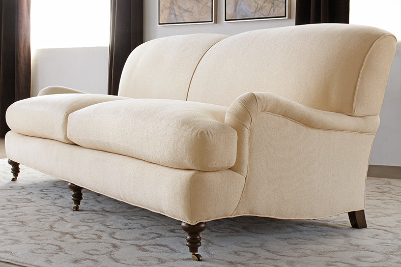 George Smith Style Tightback Sofa in Linato Cream