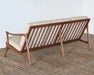 SF203 Danish Modern Sofa With Beige Upholstery