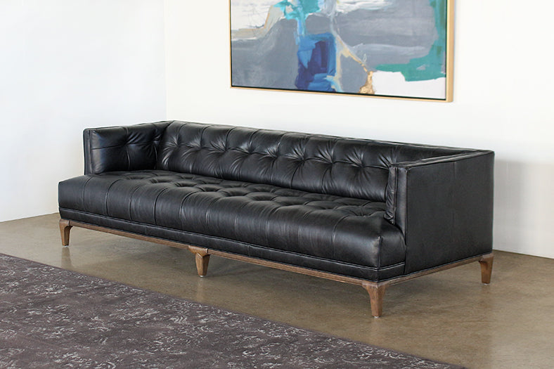 SF210 Dylan Tufted Sofa in Rider Black 