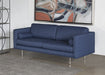 SF213 Azure Sofa with Brushed Stainless Steel Legs