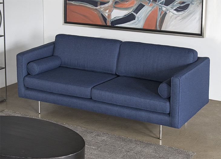 SF213 Azure Sofa with Brushed Stainless Steel Legs