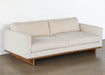 SF232 - Natural Oak Track Arm Sofa With Ivory Upholstery