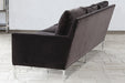 SF238 - Modern 3 Seat Sofa In Smoke Grey Velvet