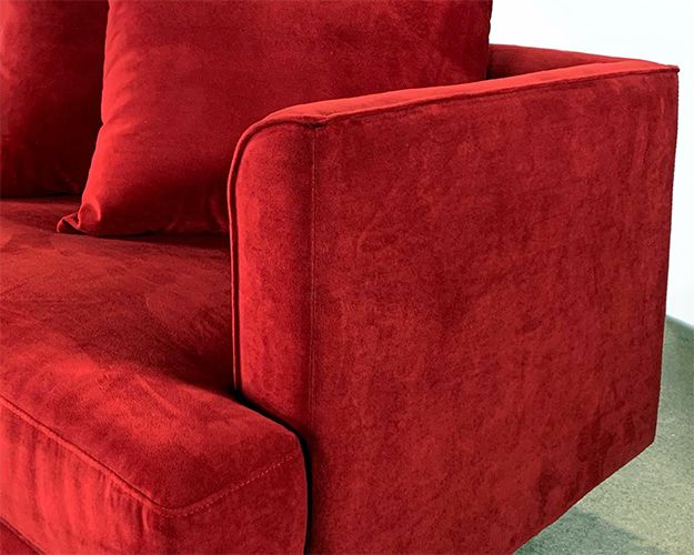 Lexy Sofa In Sangria Velvet