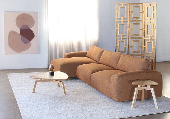 SF251 - Two Piece Sectional Sofa In Terracotta Upholstery