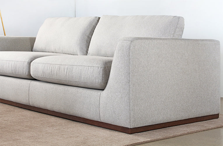SF252 - Off White Mordern Sofa With Flared Sides