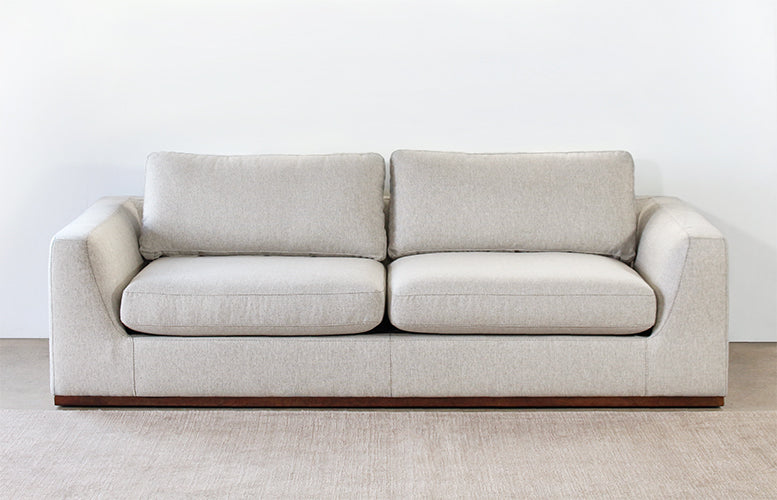 SF252 - Off White Mordern Sofa With Flared Sides