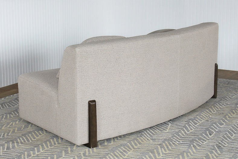 Light Tan Armless Wedge Sofa