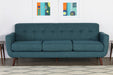 SF267 - Contemporary 3-seat Teal Sofa
