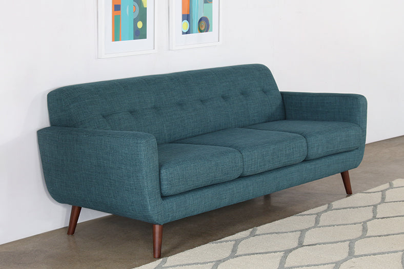 SF267 - Contemporary 3-seat Teal Sofa