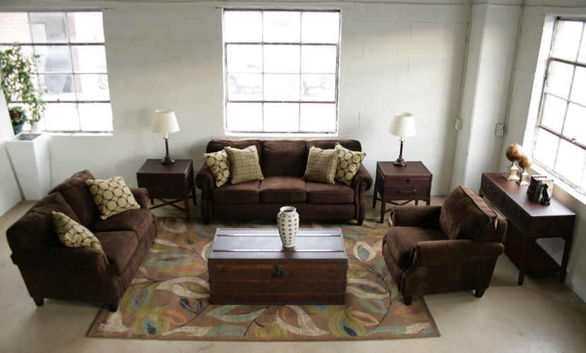 Leather Steamer Trunk Coffee Table