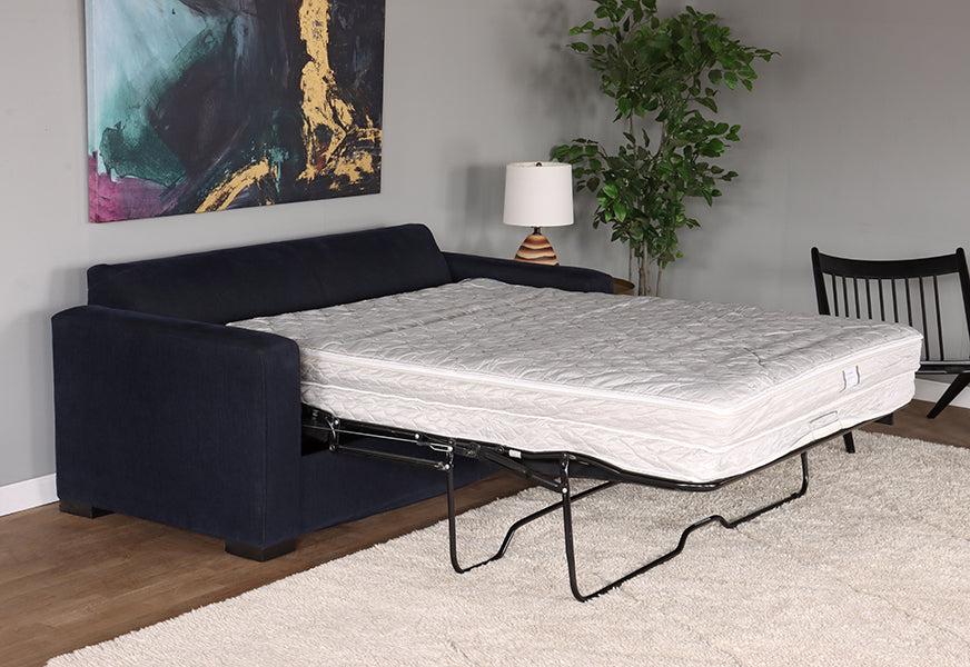 Navy 2-Cushion Sleeper Sofa w/ Air Pump