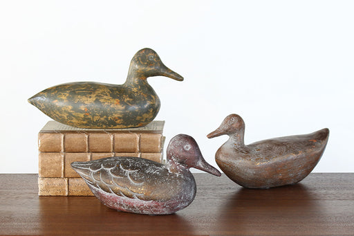 SFIG151 Set of 3 Rustic Duck Decoys