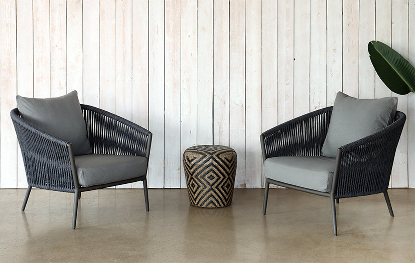 Charcoal Outdoor Club Chair
