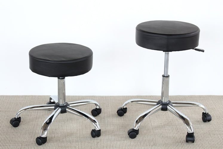 Black Vinyl Medical Stool