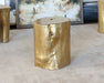 ST96 Gold Tree Stump Stool