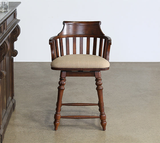 ST99 - Barrel Back Counter Stool 