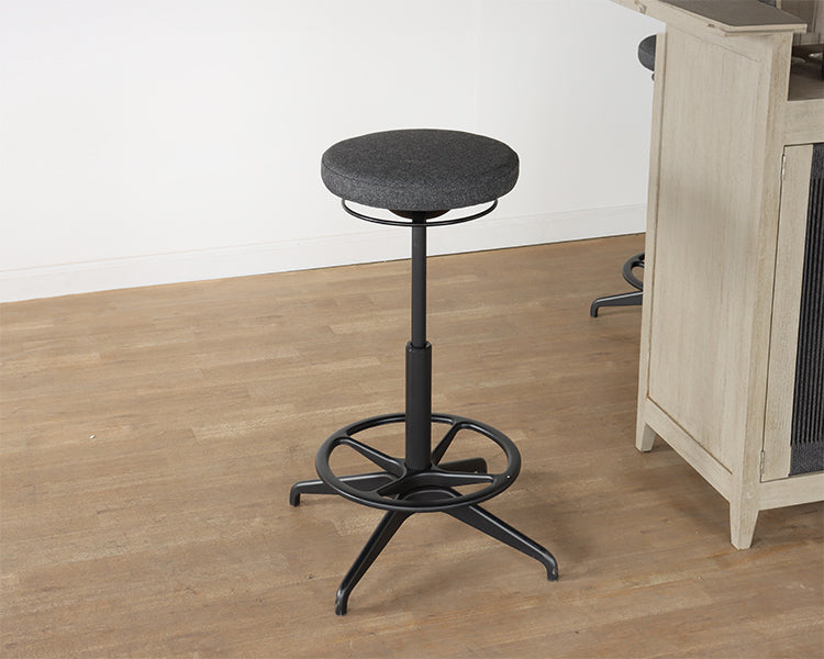 Grey Adjustable Utility Stool — Bridge Furniture & Props NY