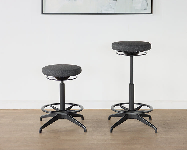Grey Adjustable Utility Stool