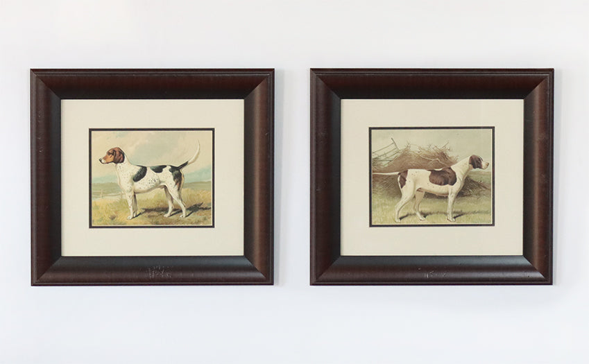 Fox Hound and Pointer Series (Set of 2) 17W x 19H