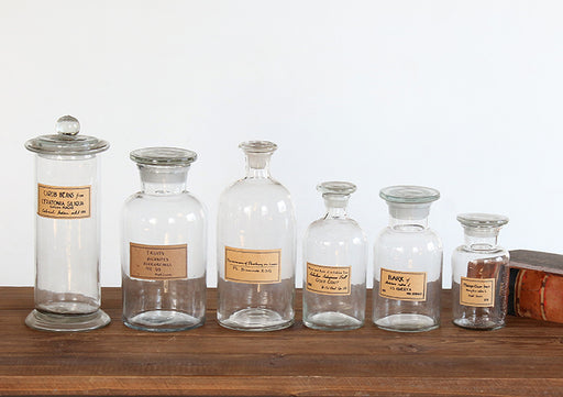 SURN009 - Set of 6 Assorted Large Apothecary Jars