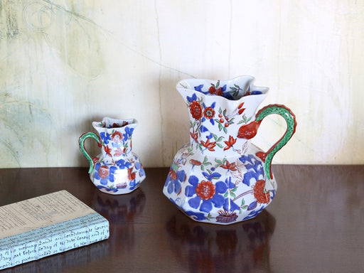 SURN14 Set of 2 Floral Pitchers 