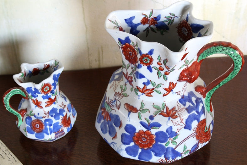 SURN14 Set of 2 Floral Pitchers 