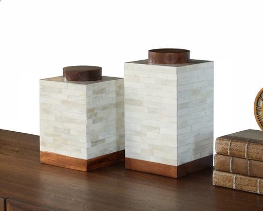 SURN16 Set of 2 Bone Canisters