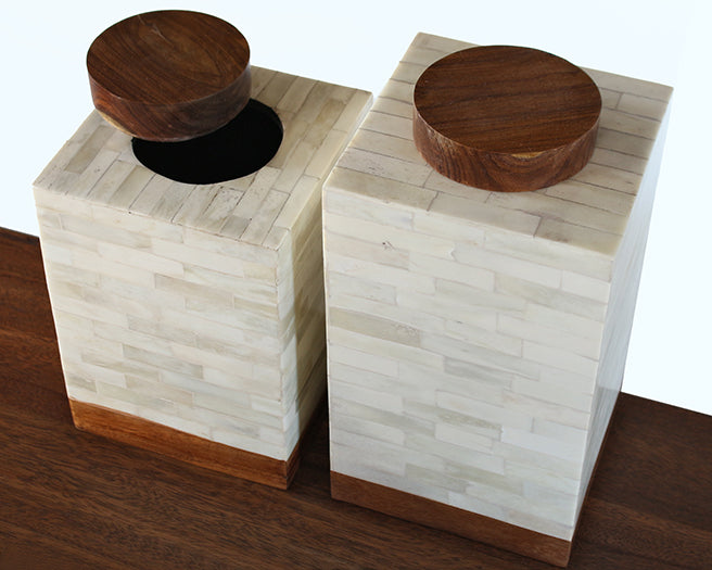 SURN16 Set of 2 Bone Canisters