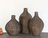 SVS106 - Set Of 3 Brown Seagrass Vases