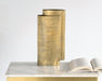 SVS113 Set of 2 Brass Tiered Vases
