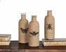 SVS121 Set of 3 Jute Decorative Bottles