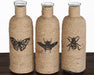 SVS121 Set of 3 Jute Decorative Bottles
