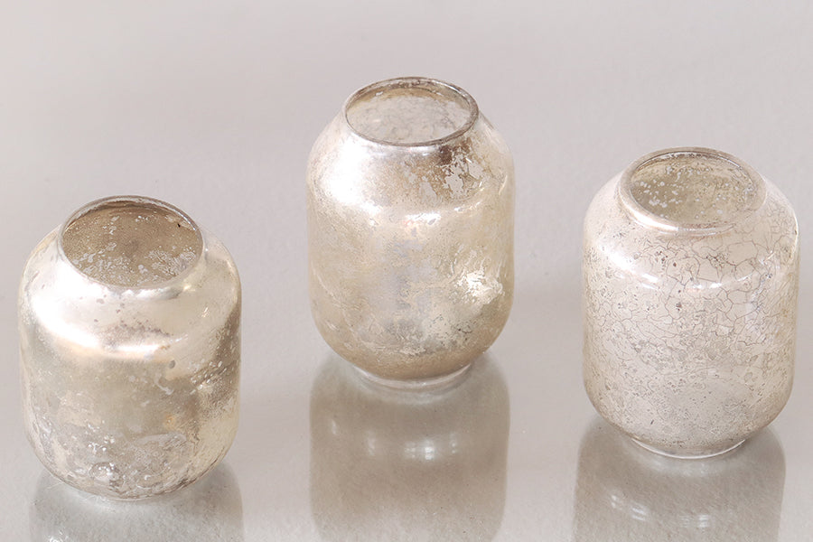 Set of 3 Small Foggy Vases