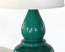 Teal Crackle Ceramic Lamp