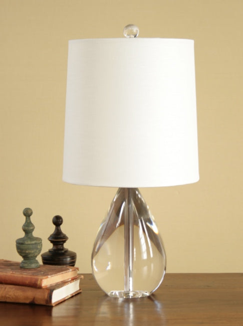 Crystal Tear Drop Table Lamp