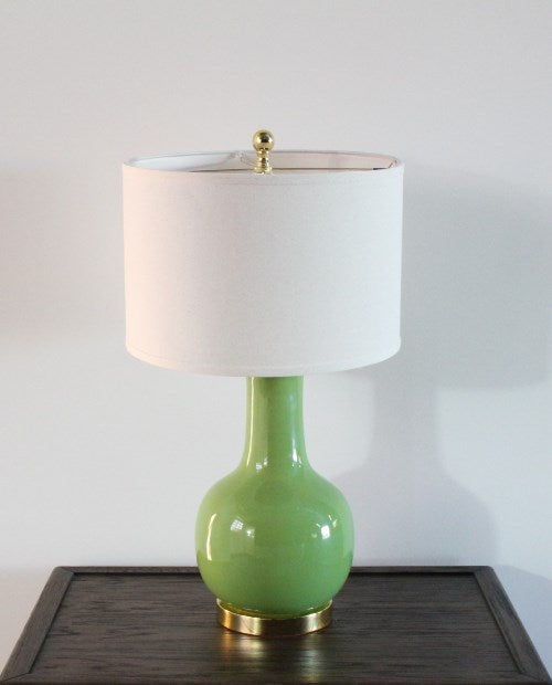 TL298 Green Ceramic Paris Lamp