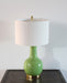 TL298 Green Ceramic Paris Lamp