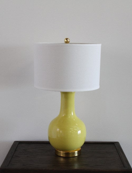 TL300 Yellow Ceramic Paris Lamp