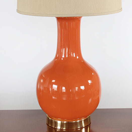 TL301 - Orange Ceramic Paris Lamp